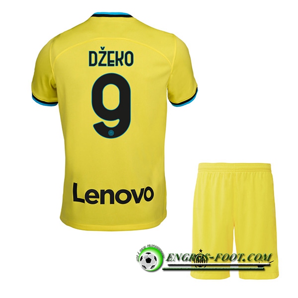 Maillot de Foot Inter Milan (DŽEKO #9) Enfants Exterieur 2022/2023