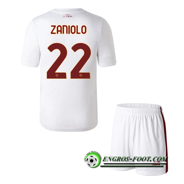 Maillot de Foot As Rome (ZANIOLO #22) Enfants Exterieur 2022/2023