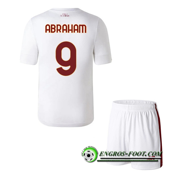 Maillot de Foot As Rome (ABRAHAM #9) Enfants Exterieur 2022/2023