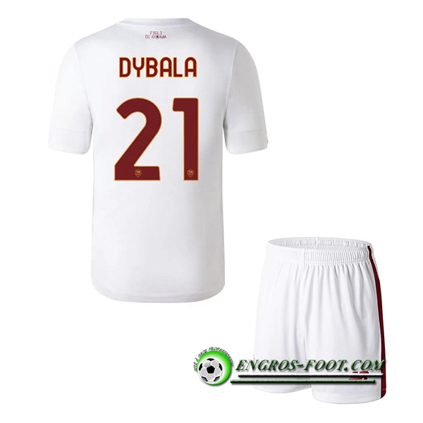 Maillot de Foot As Rome (DYBALA #21) Enfants Exterieur 2022/2023