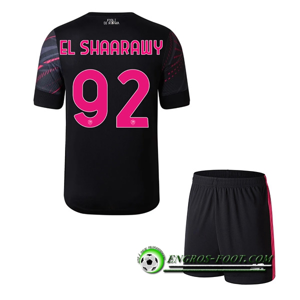 Maillot de Foot As Rome (EL SHAARAWY #92) Enfants Third 2022/2023