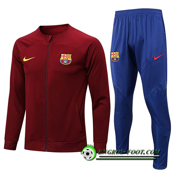 Ensemble Survetement de Foot - Veste Barcelone Brun 2022/2023