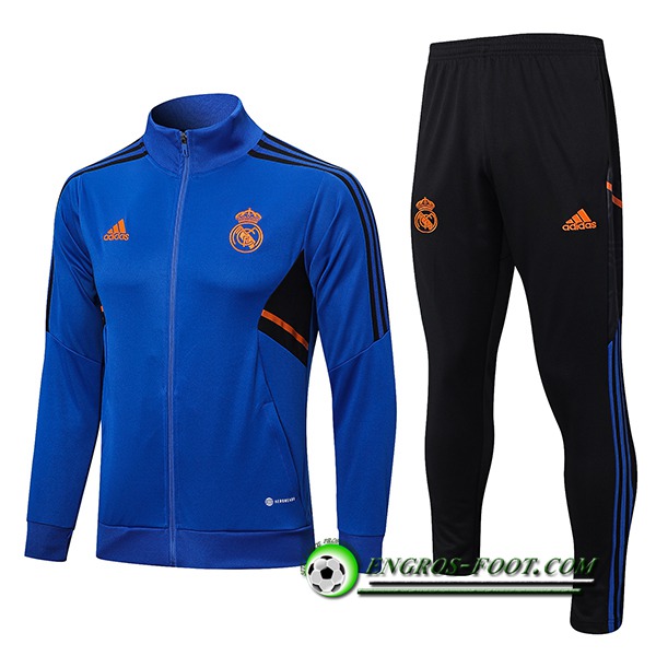 Ensemble Survetement de Foot - Veste Real Madrid Bleu 2022/2023