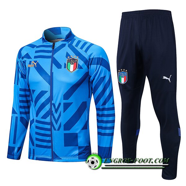 Ensemble Survetement de Foot - Veste Italie Bleu 2022/2023