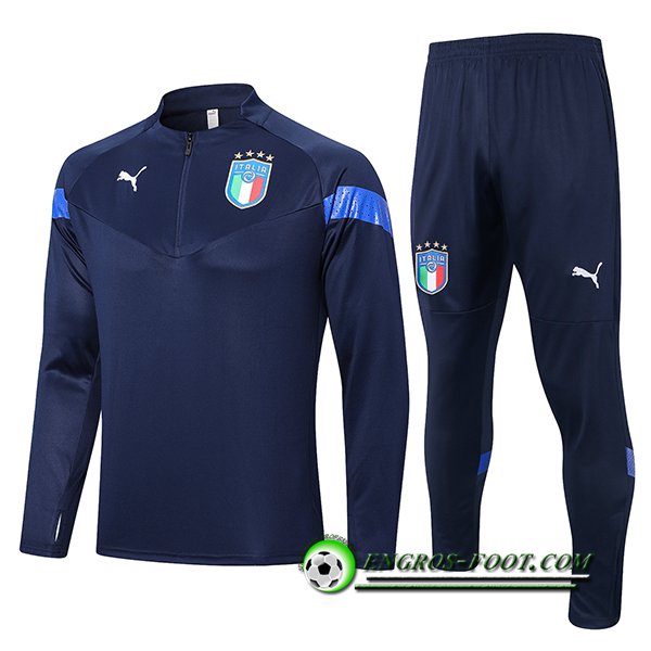 Ensemble Survetement de Foot Italie Bleu Marine 2022/2023