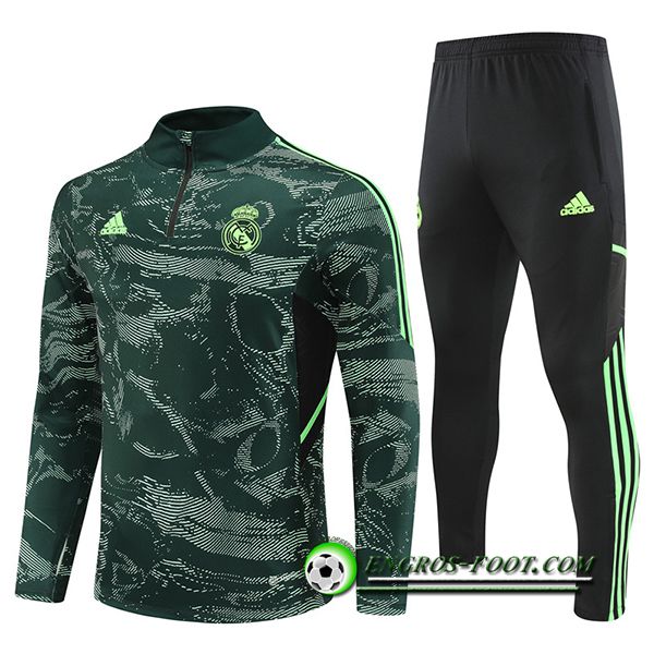 Ensemble Survetement de Foot Real Madrid Couleur Camouflage 2022/2023