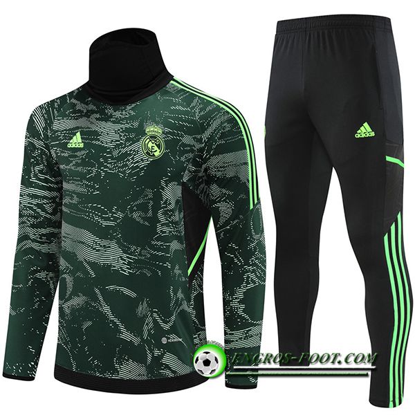 Ensemble Survetement de Foot Real Madrid Couleur Camouflage 2022/2023