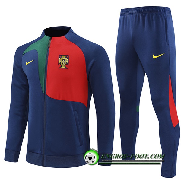 Ensemble Survetement de Foot - Veste Portugal Bleu Marine 2022/2023