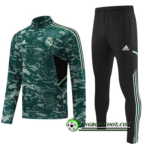 Ensemble Survetement de Foot Real Madrid Couleur Camouflage 2022/2023