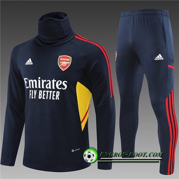 Ensemble Survetement de Foot Arsenal Enfant Bleu Marine 2022/2023