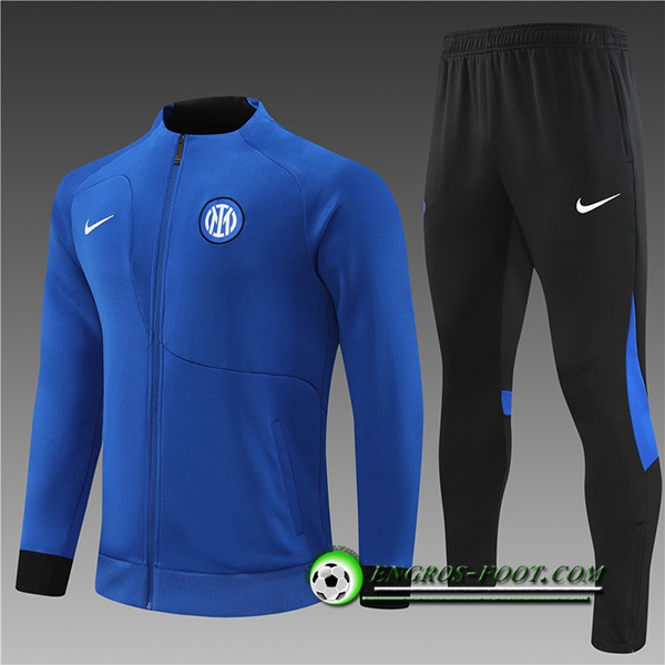 Ensemble Survetement de Foot - Veste Inter Milan Enfant Bleu 2022/2023