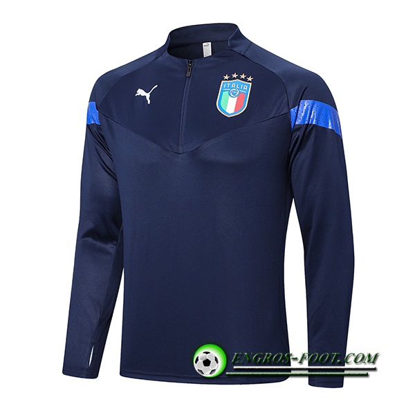 Sweatshirt Training Italie Bleu Marine 2022/2023