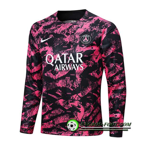 Sweatshirt Training PSG Noir/Rose 2022/2023