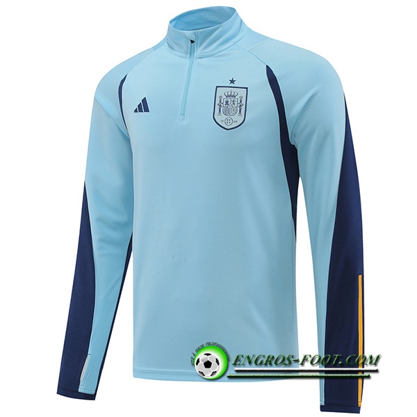 Sweatshirt Training Espagne Bleu Clair 2022/2023