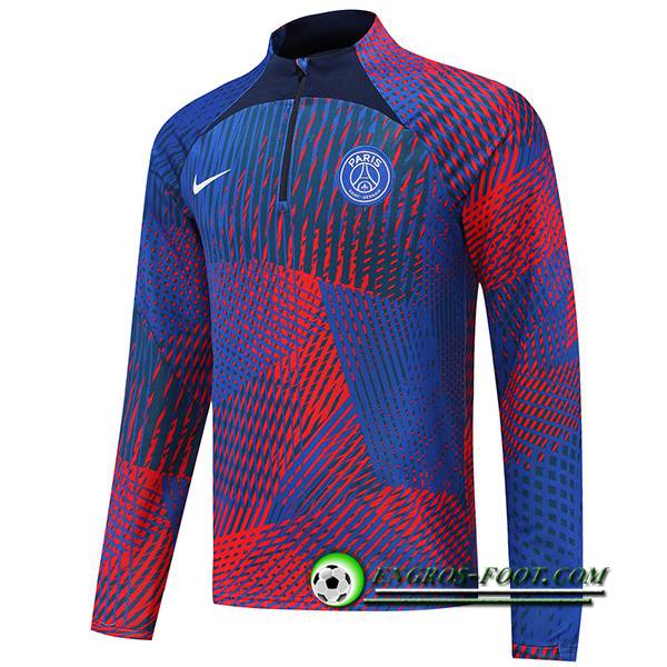 Sweatshirt Training PSG Rouge/Bleu 2022/2023