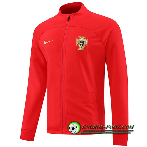 Veste Foot Portugal Rouge 2022/2023