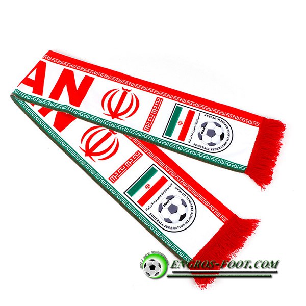 Nouveau Echarpes Coupe Du Monde 2022 L'Iran Blanc/Rouge/Vert