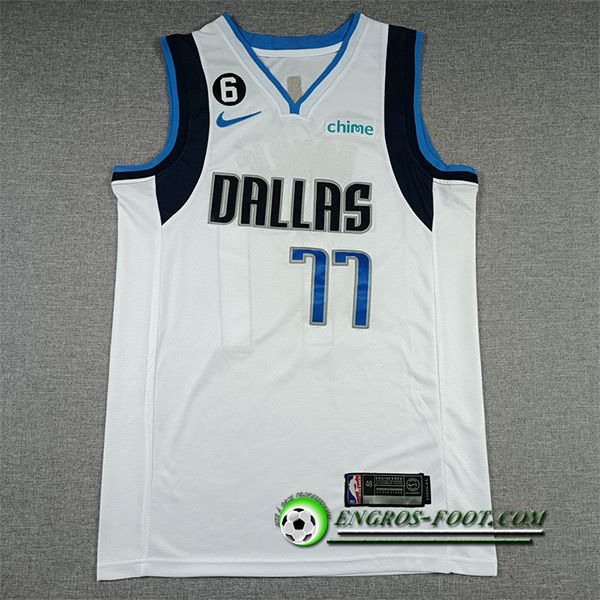 Maillot Dallas Mavericks(DONCIC #77) 2022/23 Blanc