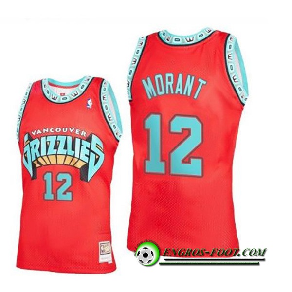 Maillot Memphis Grizzlies(MORANT #12) 2022/23 Rouge