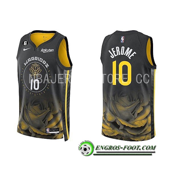 Maillot Golden State Warriors(JEROME #10) 2022/23 Noir/Jaune