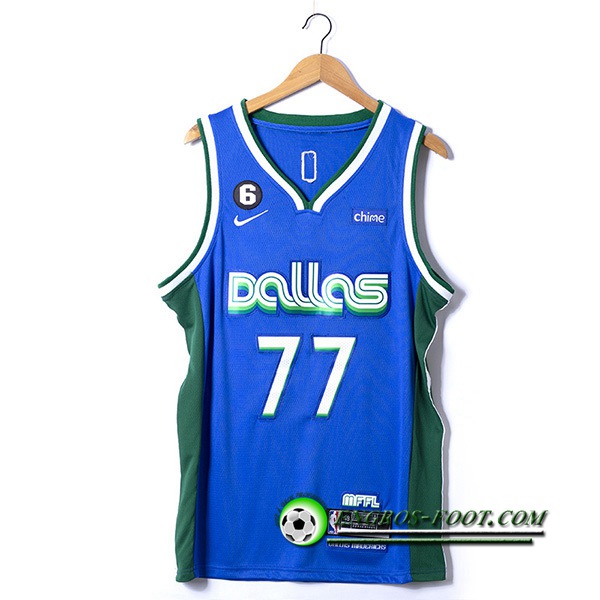 Maillot Dallas Mavericks(DONCIC #77) 2022/23 Bleu