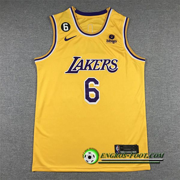 Maillot Los Angeles Lakers(JAMES #6) 2022/23 Jaune