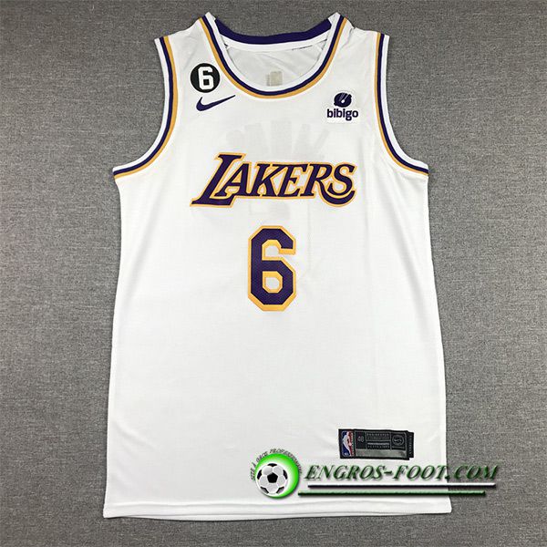 Maillot Los Angeles Lakers(JAMES #6) 2022/23 Blanc