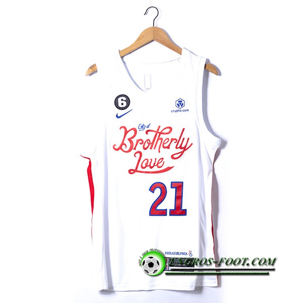 Maillot Philadelphia 76ers(EMBID #21) 2022/23 Blanc