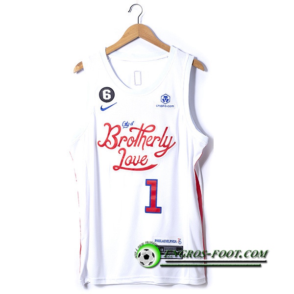 Maillot Philadelphia 76ers(HARDEN #1) 2022/23 Blanc