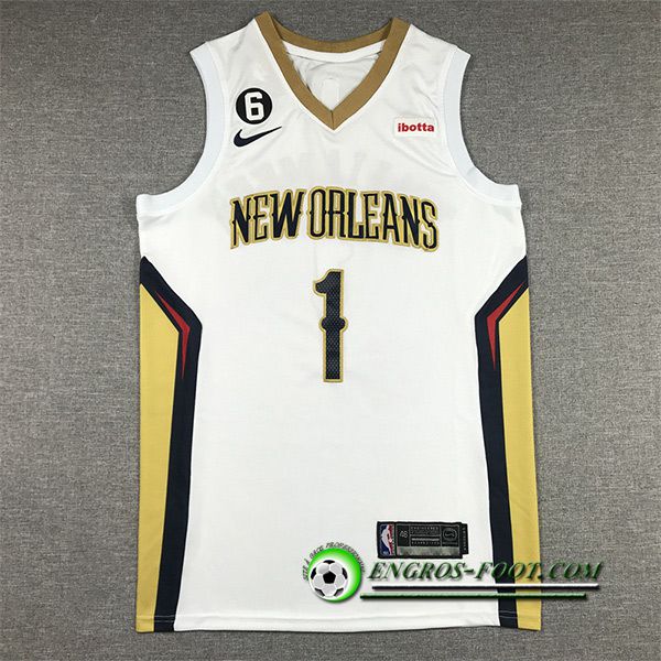 Maillot New Orleans Pelicans(WILLIAMSON #1) 2022/23 Blanc