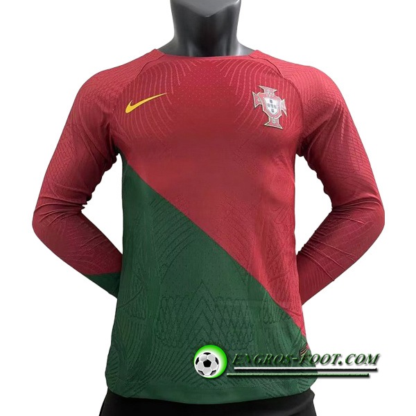 Nouveau Maillot Equipe Foot Portugal Domicile Manches Longues 2022/2023