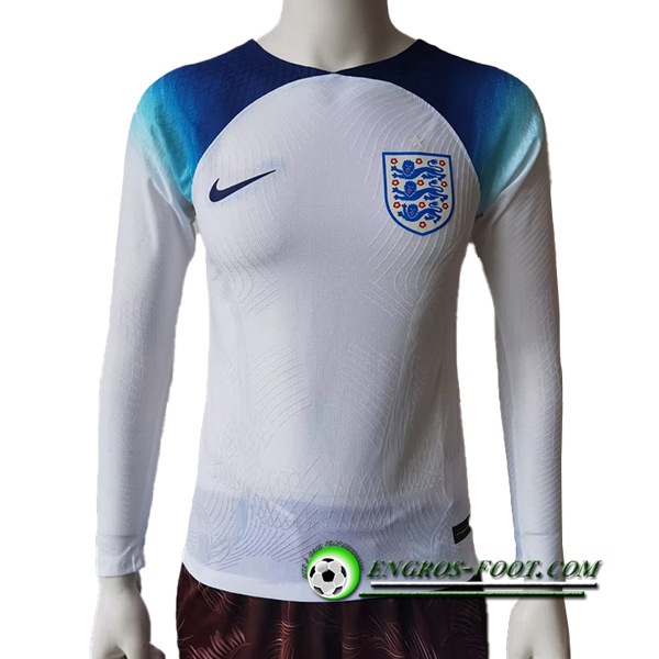 Nouveau Maillot Equipe Foot Angleterre Domicile Manches Longues 2022/2023