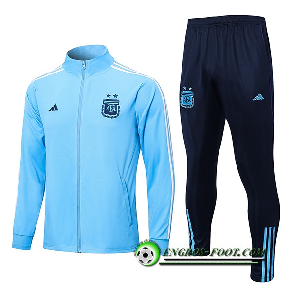 Ensemble Survetement de Foot - Veste Argentin Bleu Clair 2022/2023