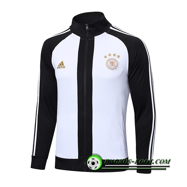 Veste Foot Allemagne Blanc/Noir 2022/2023