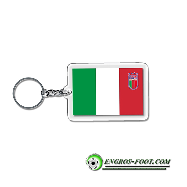 Nouveau Porte-clés Carré Coupe Du Monde Italie Vert/Blanc/Rouge