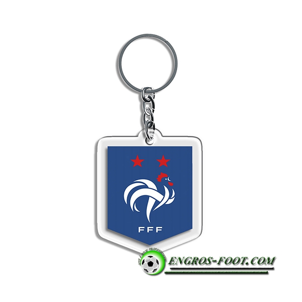 Nouveau Porte-clés Arrondir Coupe Du Monde 2022 France Bleu -01