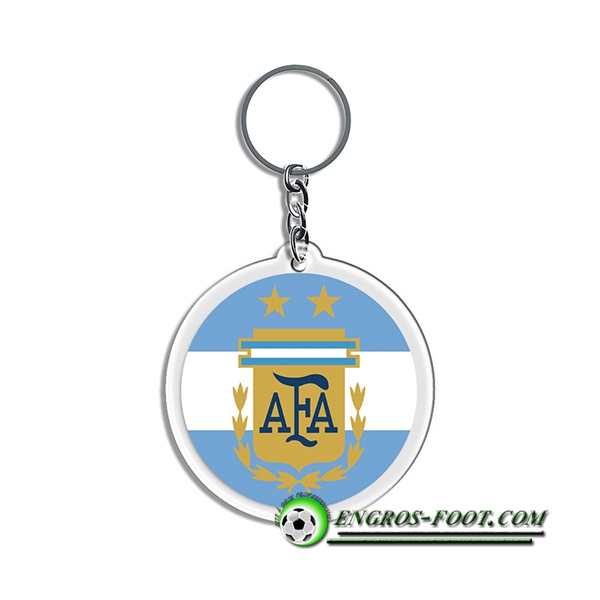 Nouveau Porte-clés Arrondir Coupe Du Monde 2022 Argentin Bleu Clair