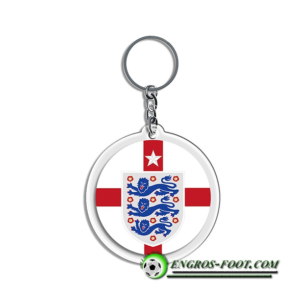 Nouveau Porte-clés Arrondir Coupe Du Monde 2022 Angleterre Blanc/Rouge