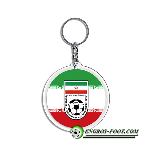 Nouveau Porte-clés Arrondir Coupe Du Monde 2022 L'Iran Vert/Blanc/Rouge