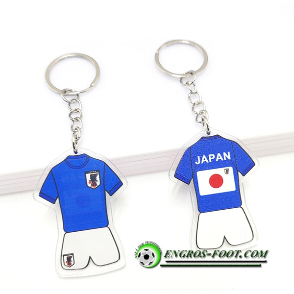 Nouveau Porte-clés Coupe Du Monde 2022 Japon Bleu