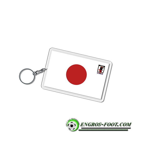 Nouveau Porte-clés Carré Coupe Du Monde 2022 Japon Blanc/Rouge