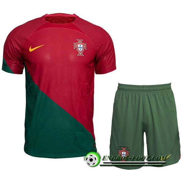 Maillot de Foot Portugal Enfant Domicile Coupe Du Monde 2022