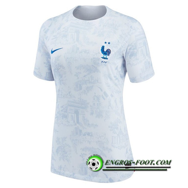 Maillot de Foot France Femme Exterieur Coupe Du Monde 2022