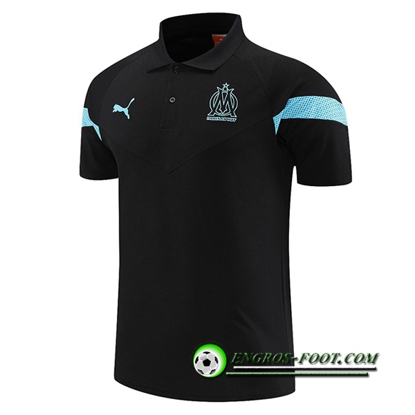 Polo Foot Marseille Noir 2022/2023