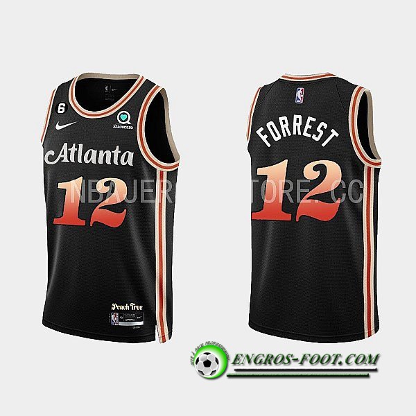 Maillot Atlanta Hawks (FORREST #12) 2022/23 Noir