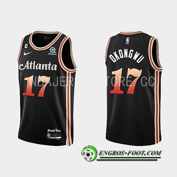 Maillot Atlanta Hawks (OKONGWU #17) 2022/23 Noir