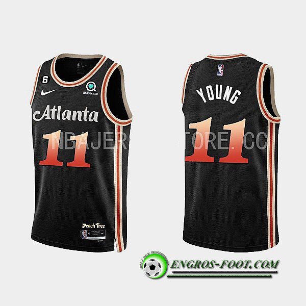 Maillot Atlanta Hawks (YOUNG #11) 2022/23 Noir