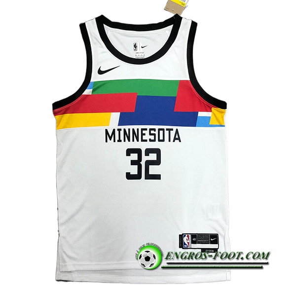 Maillot Minnesota Timberwolves (TOWNS #32) 2022/23 Blanc