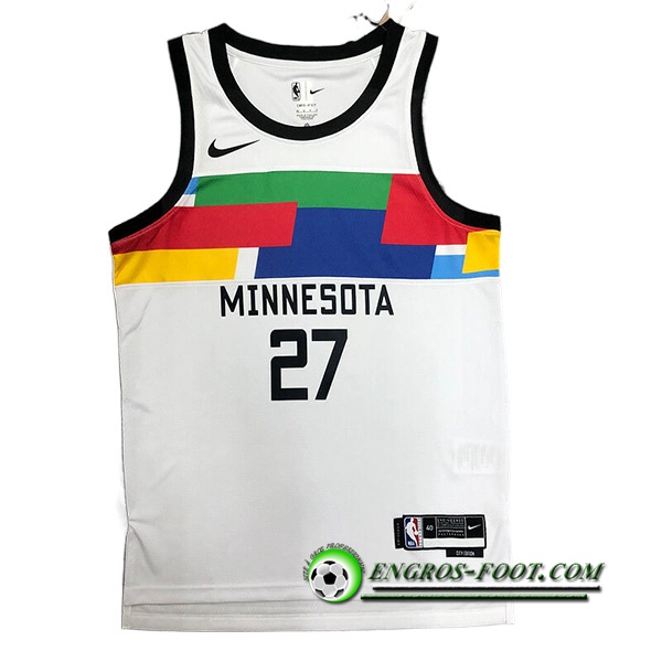 Maillot Minnesota Timberwolves (GOBERT #27) 2022/23 Blanc