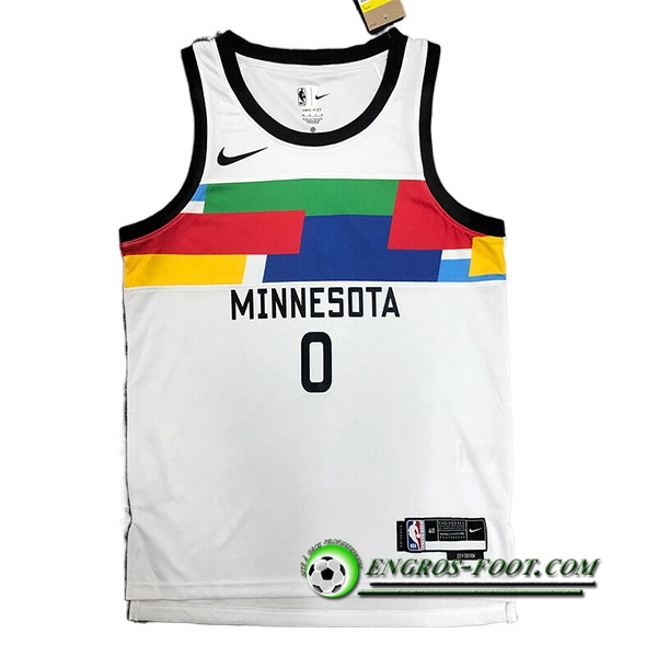 Maillot Minnesota Timberwolves (RUSSELL #0) 2022/23 Blanc